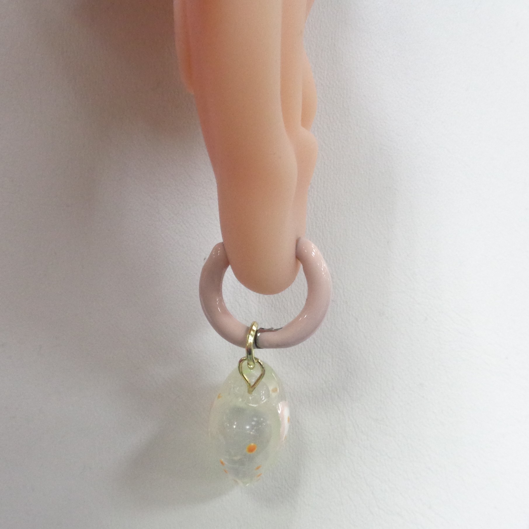 Бижутерные серьги-трансформеры с керамикой